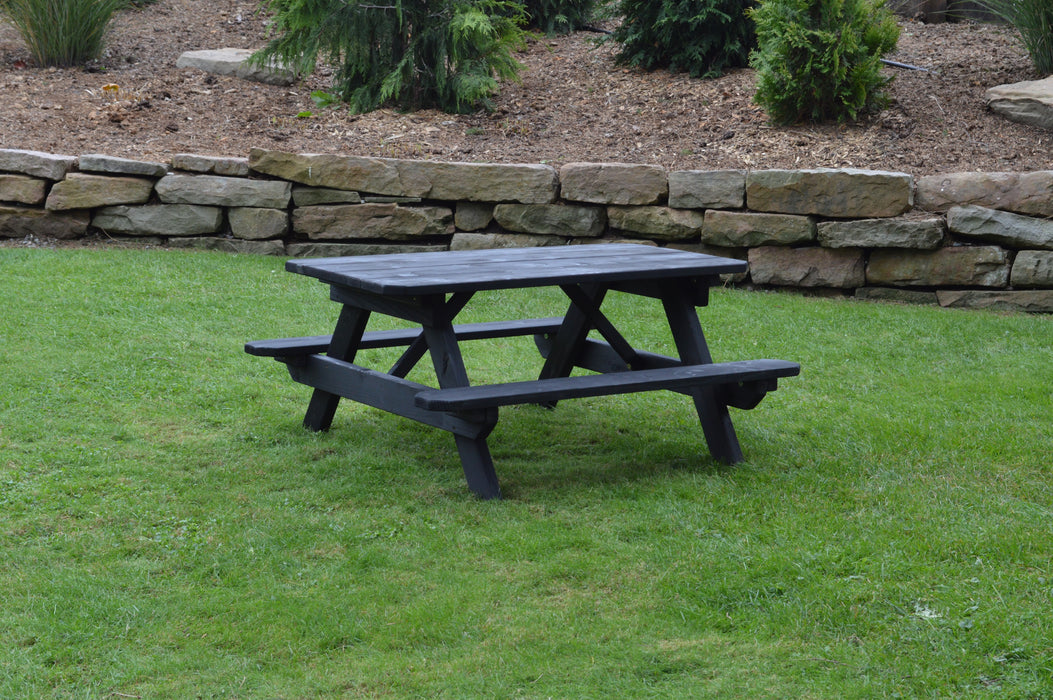 A&L Furniture Co. 4' Amish-Made Pine Kids Picnic Table