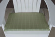 A&L Furniture Weather-Resistant Outdoor Acrylic New Hope Chair Cushion, Cottage Green