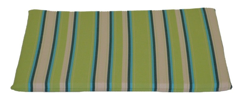 A&L Furniture Weather-Resistant Outdoor Acrylic New Hope Chair Cushion, Lime Stripe