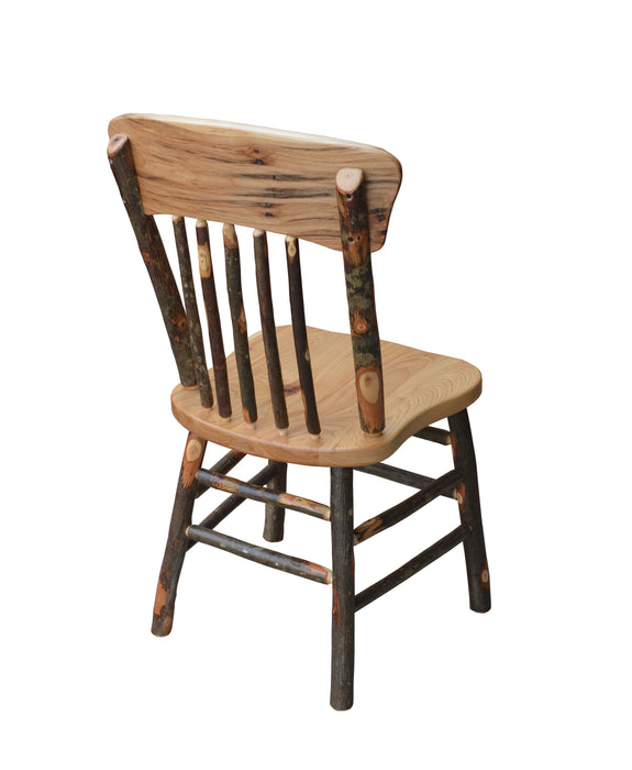 A&L Furniture Co. Amish-Made Hickory Panel Back Dining Chairs