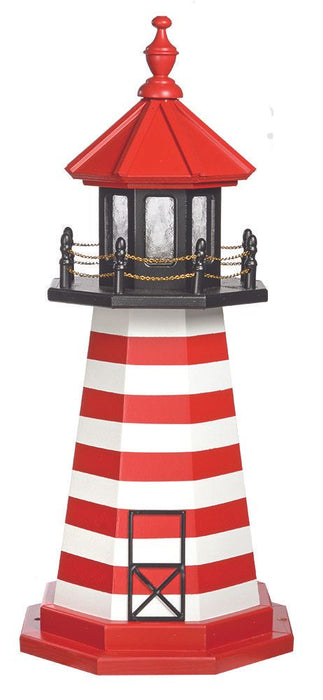 Octagonal Amish-Made Wooden West Quoddy, ME Replica Lighthouses