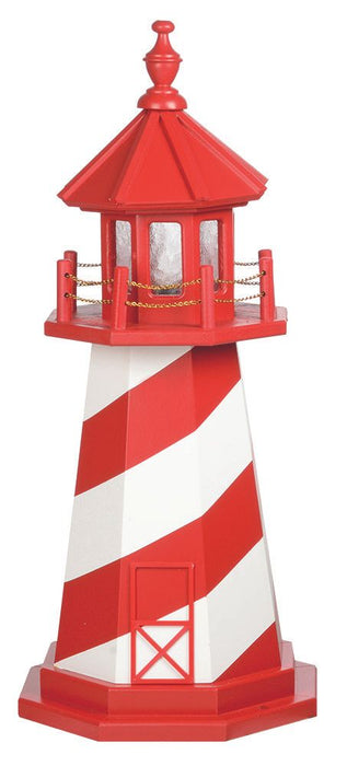 Octagonal Amish-Made Hybrid (Wood/Poly) White Shoal, MI Replica Lighthouses