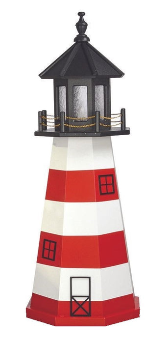 Octagonal Amish-Made Wooden Assateague, VA Replica Lighthouses