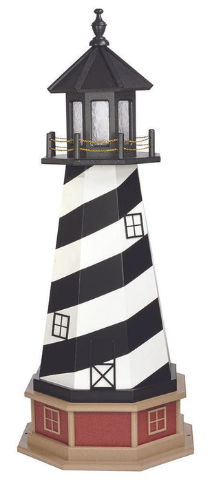 Octagonal Amish-Made Wooden Cape Hatteras, NC Replica Lighthouses