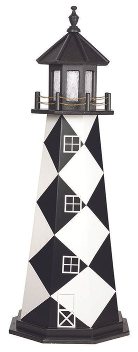 Octagonal Amish-Made Hybrid (Wood/Poly) Cape Lookout, NC Replica Lighthouses