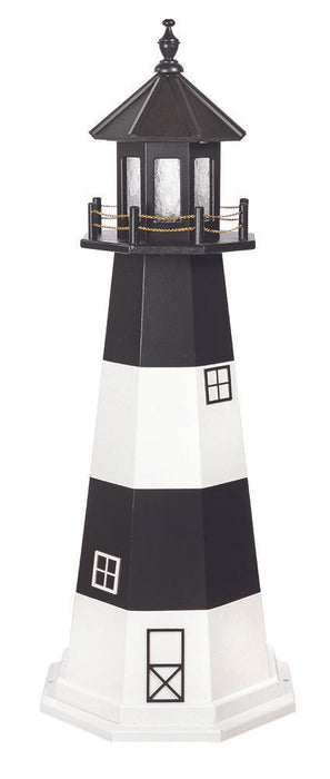 Octagonal Amish-Made Hybrid (Wood/Poly) Fire Island, NY Replica Lighthouses