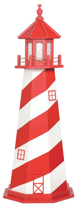 Octagonal Amish-Made Hybrid (Wood/Poly) White Shoal, MI Replica Lighthouses