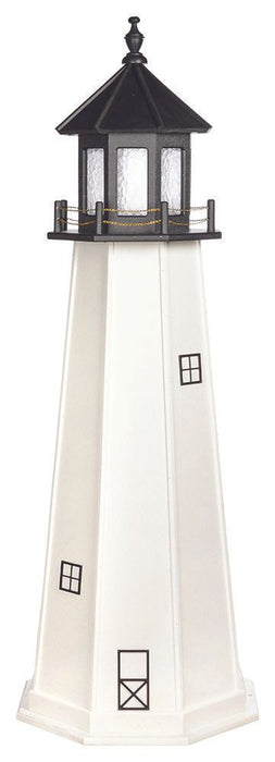 Octagonal Amish-Made Hybrid (Wood/Poly) Cape Cod, MA Replica Lighthouses
