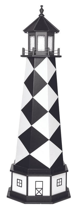 Octagonal Amish-Made Hybrid (Wood/Poly) Cape Lookout, NC Replica Lighthouses