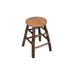 Side view of A&L Furniture Amish-Made Hickory Counter Stools, Natural Finish