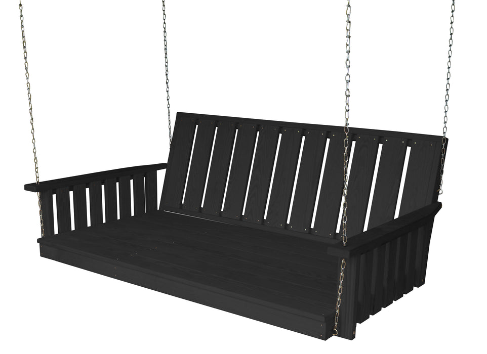 A&L Furniture Co. Amish-Made Pressure-Treated Pine Wingate Swing Beds