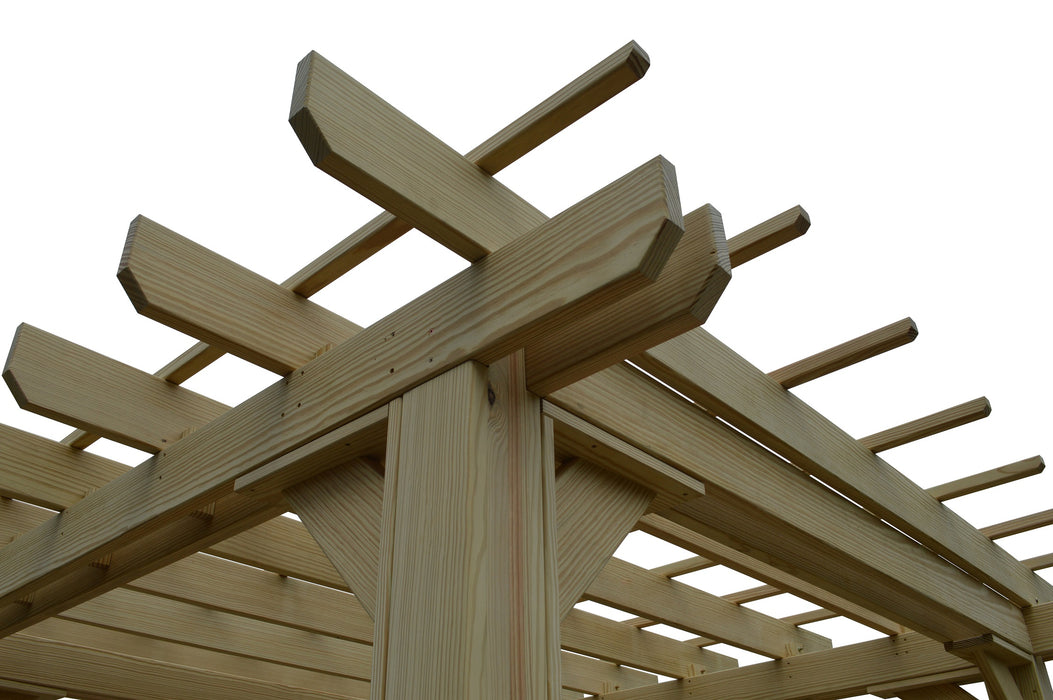 A&L Furniture Co. Amish-Made Bradford Pergola with Swing Hangers