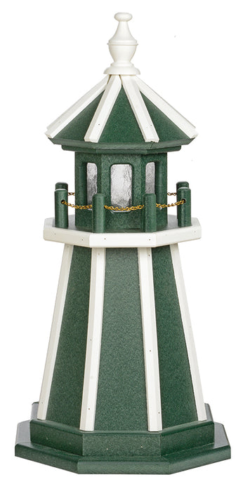 Amish-Made Poly Two-Color Lighthouses