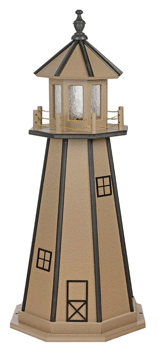 Amish-Made 8-Sided Wooden Painted Lighthouses