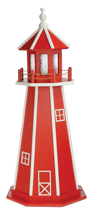 Amish-Made Hybrid (Wood and Poly) Painted Lighthouses