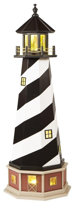 Interior Lighting for Amish-Made 8-Sided Wooden Painted Lighthouses