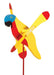 Sunshine Parrot Whirlybird Wind Spinner Yard Decoration