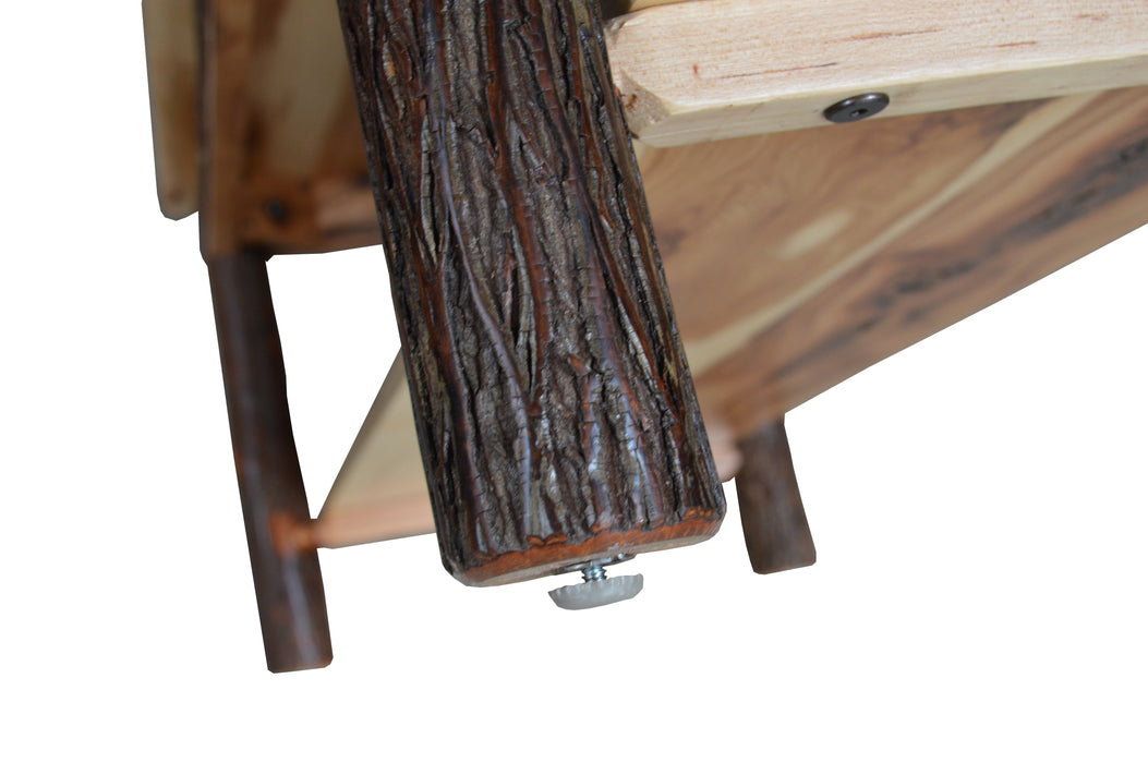A&L Furniture Co. Hickory Solid Wood End Table with Shelf