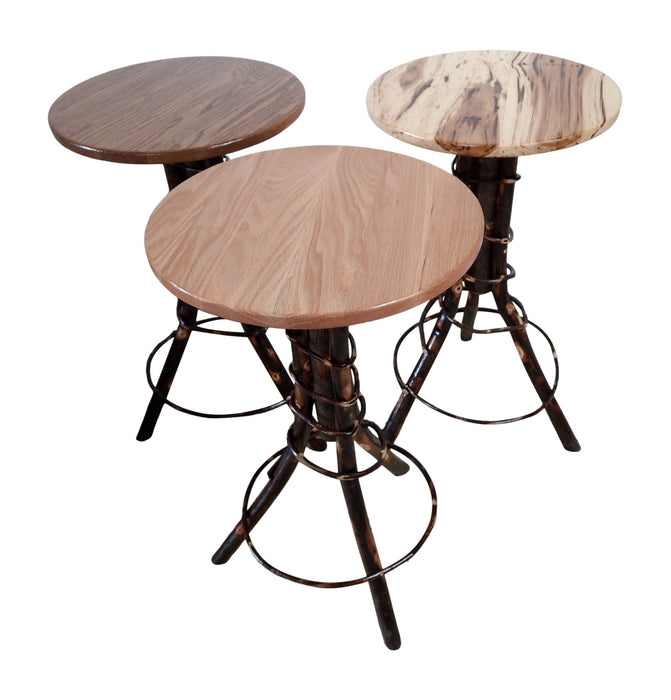 A&L Furniture Co. Amish-Made Hickory Accent Tables
