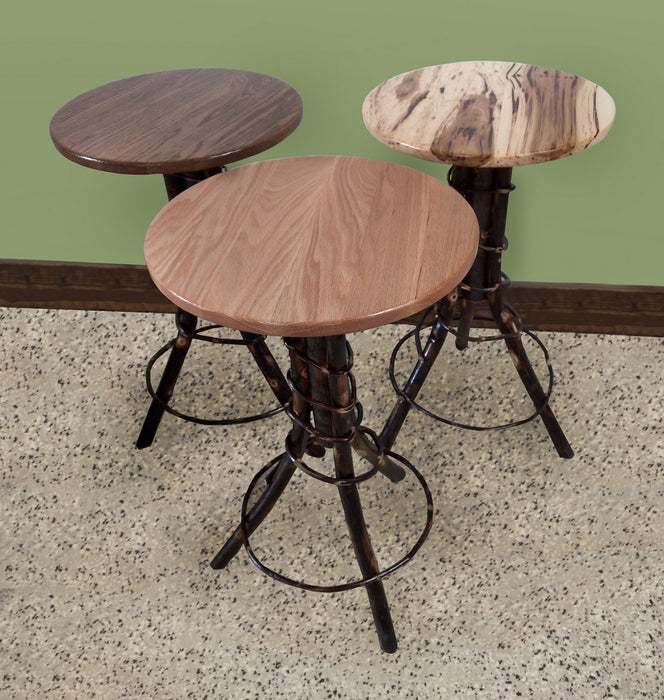 A&L Furniture Co. Amish-Made Hickory Accent Tables