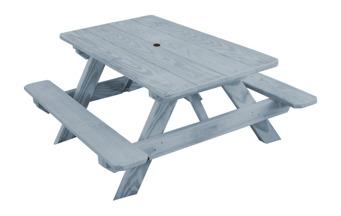 A&L Furniture Co. 4' Amish-Made Pine Kids Picnic Table