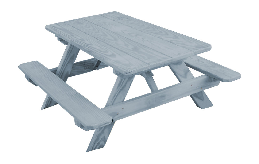 A&L Furniture Co. 4' Amish-Made Pine Kids Picnic Table