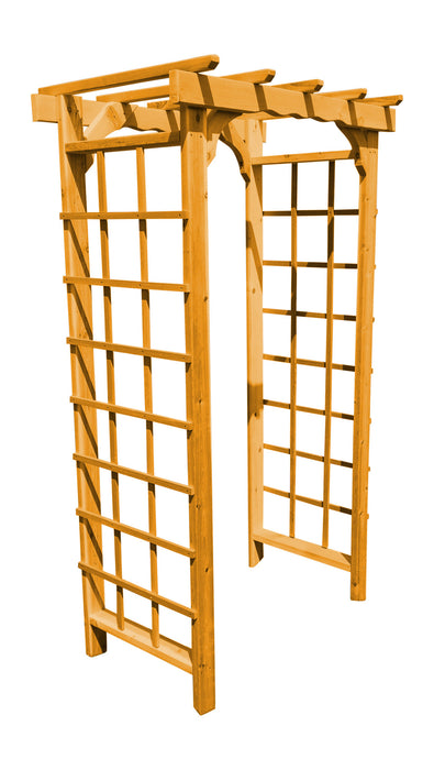 Amish-Made Small Cedar Arbors - Available In 2 Sizes and 2 Styles