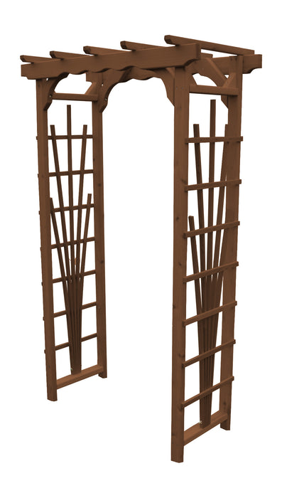 Amish-Made Small Cedar Arbors - Available In 2 Sizes and 2 Styles