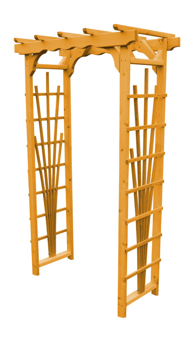 Amish-Made Small Cedar Arbors - Available In 2 Sizes and 2 Styles