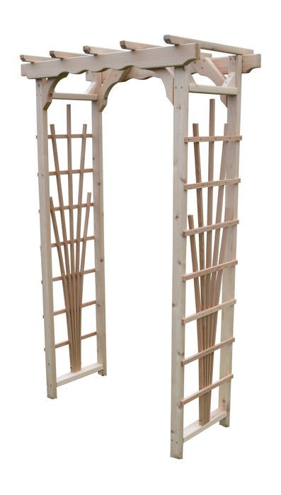 Amish-Made Small Cedar Arbors - Available In 2 Sizes and 2 Styles