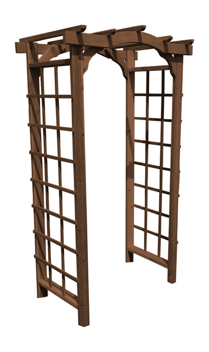 Amish-Made Small Cedar Arbors - Available In 2 Sizes and 2 Styles