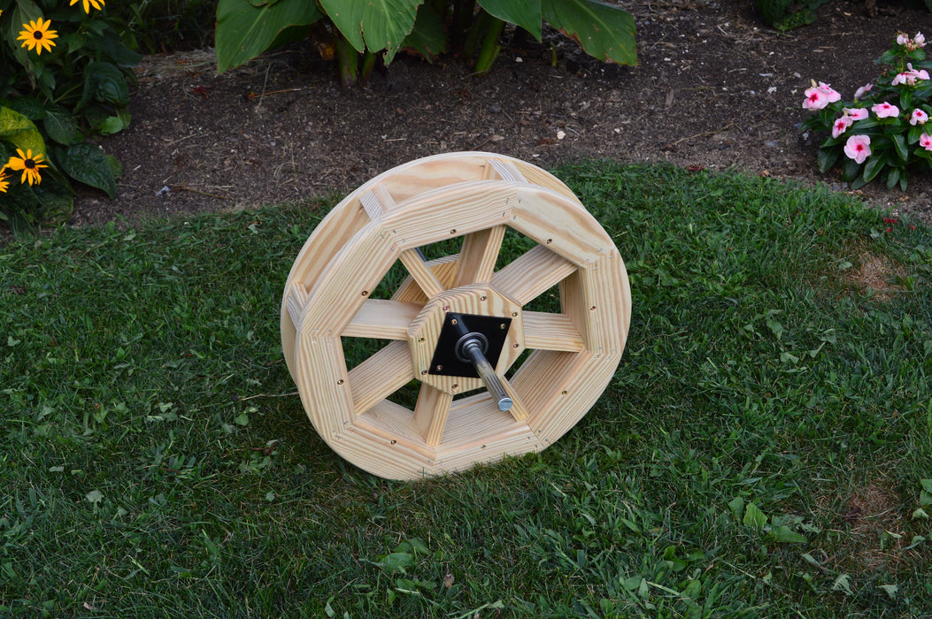 Amish-Made Decorative Rotating Wooden Waterwheels