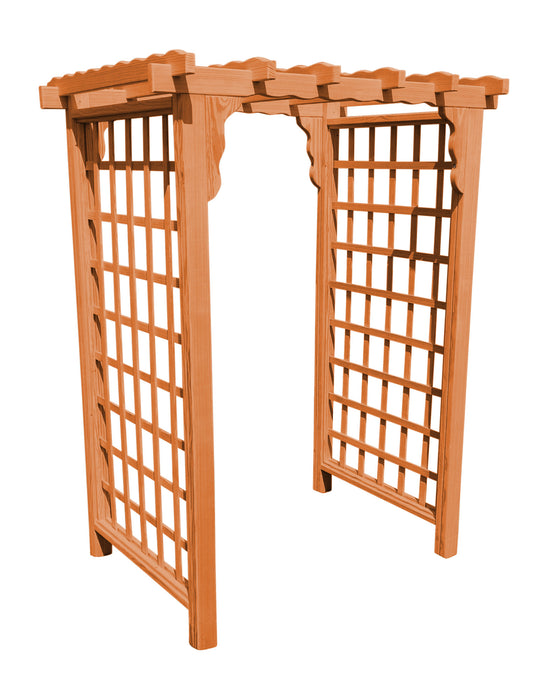 Amish-Made 6' Pine Arbor - Available in 4 Styles, 10 Colors