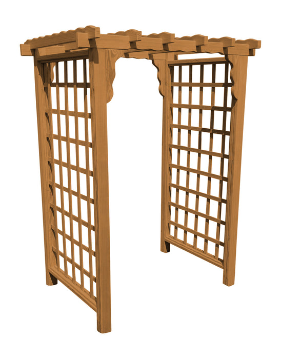 Amish-Made 4' Pine Arbor - Available in 4 Styles, 10 Colors