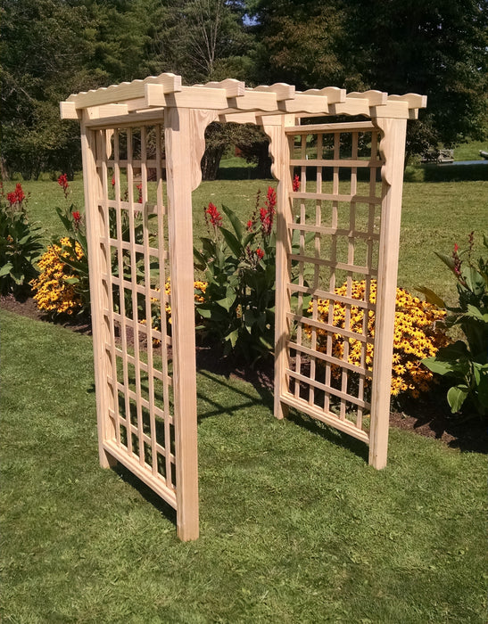 Amish-Made 5' Pine Arbor - Available in 4 Styles, 10 Colors