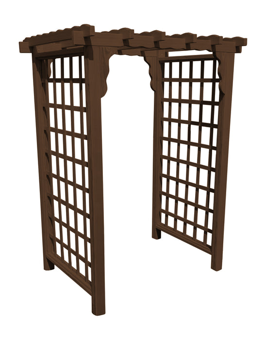 Amish-Made 6' Pine Arbor - Available in 4 Styles, 10 Colors