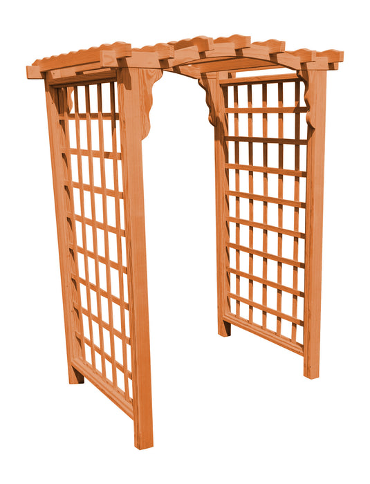 Amish-Made 6' Pine Arbor - Available in 4 Styles, 10 Colors