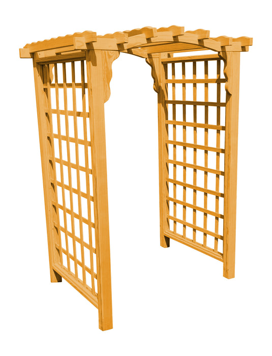 Amish-Made 6' Pine Arbor - Available in 4 Styles, 10 Colors