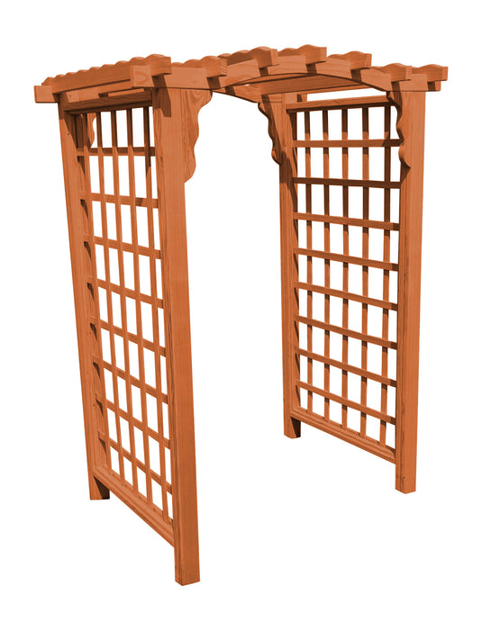 Amish-Made 6' Pine Arbor - Available in 4 Styles, 10 Colors
