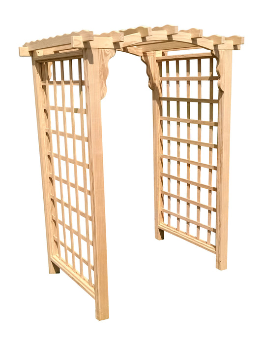 Amish-Made 5' Pine Arbor - Available in 4 Styles, 10 Colors
