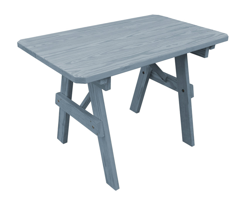A&L Furniture Co. Amish-Made Pine Traditional Picnic Tables