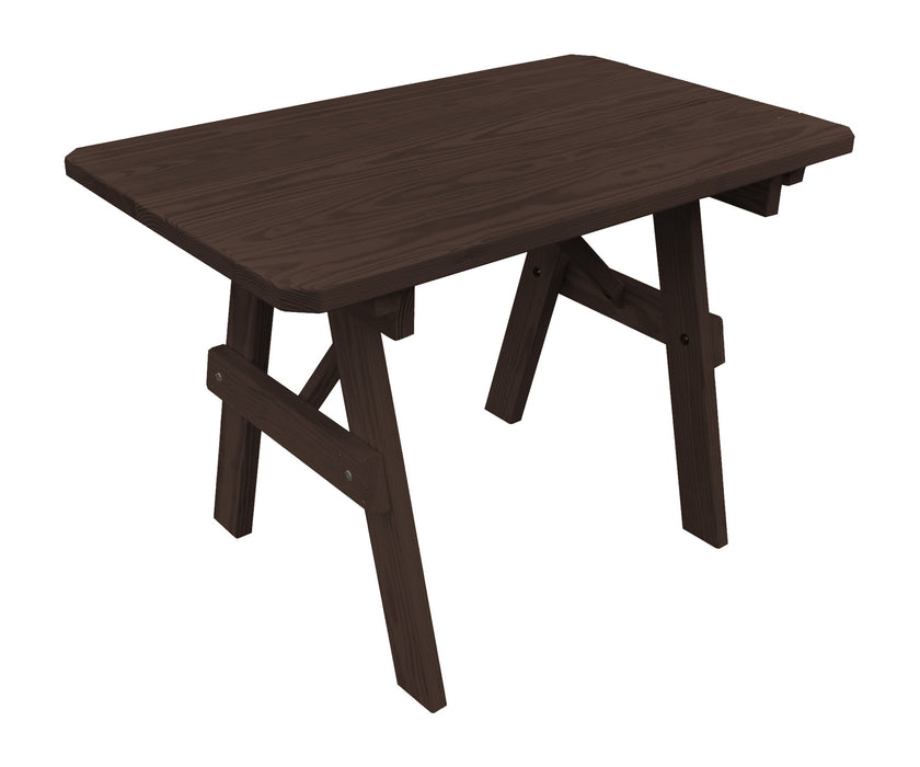 A&L Furniture Co. Amish-Made Pine Traditional Picnic Tables