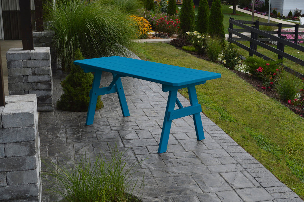 A&L Furniture Co. Amish-Made Pine Traditional Picnic Tables