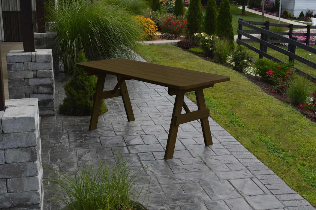 A&L Furniture Co. Amish-Made Pine Traditional Picnic Tables