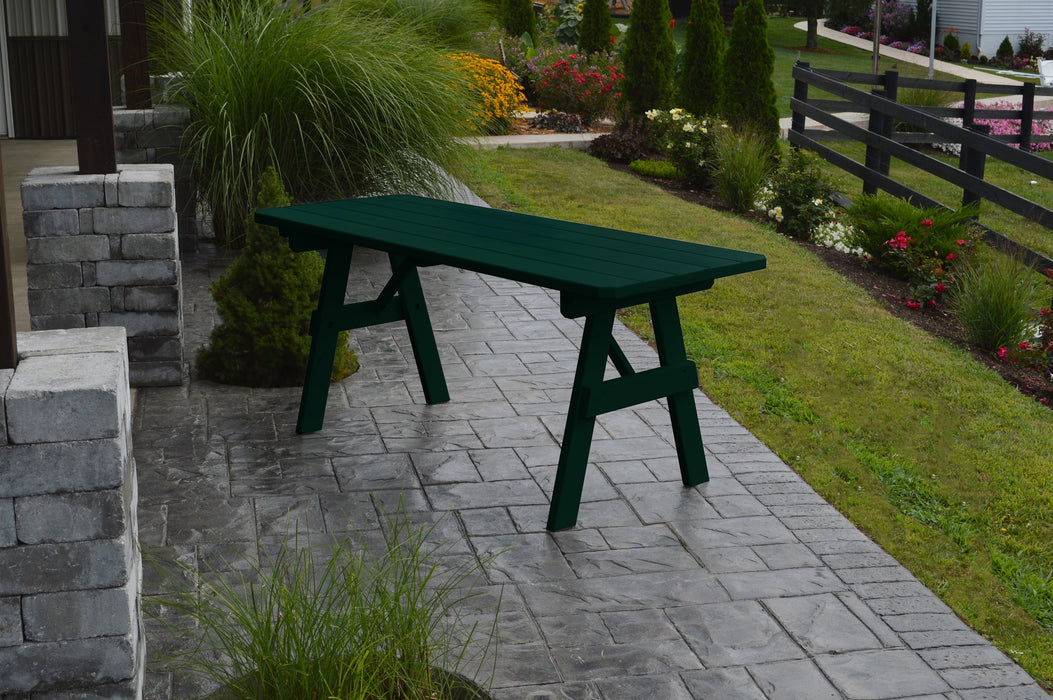 A&L Furniture Co. Amish-Made Pine Traditional Picnic Tables