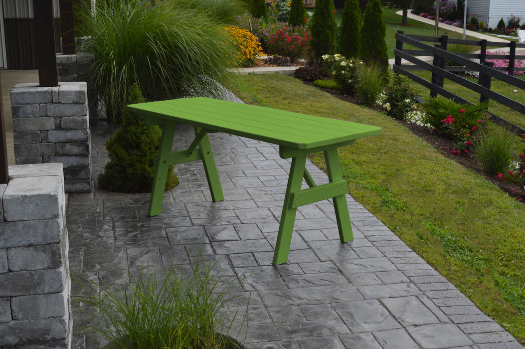 A&L Furniture Co. Amish-Made Pine Traditional Picnic Tables