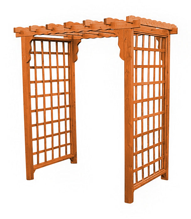 Amish-Made 4' Cedar Arbor - Available in 4 Styles, 9 Colors