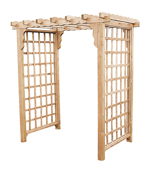 Amish-Made 6' Cedar Arbor - Available in 4 Styles, 9 Colors