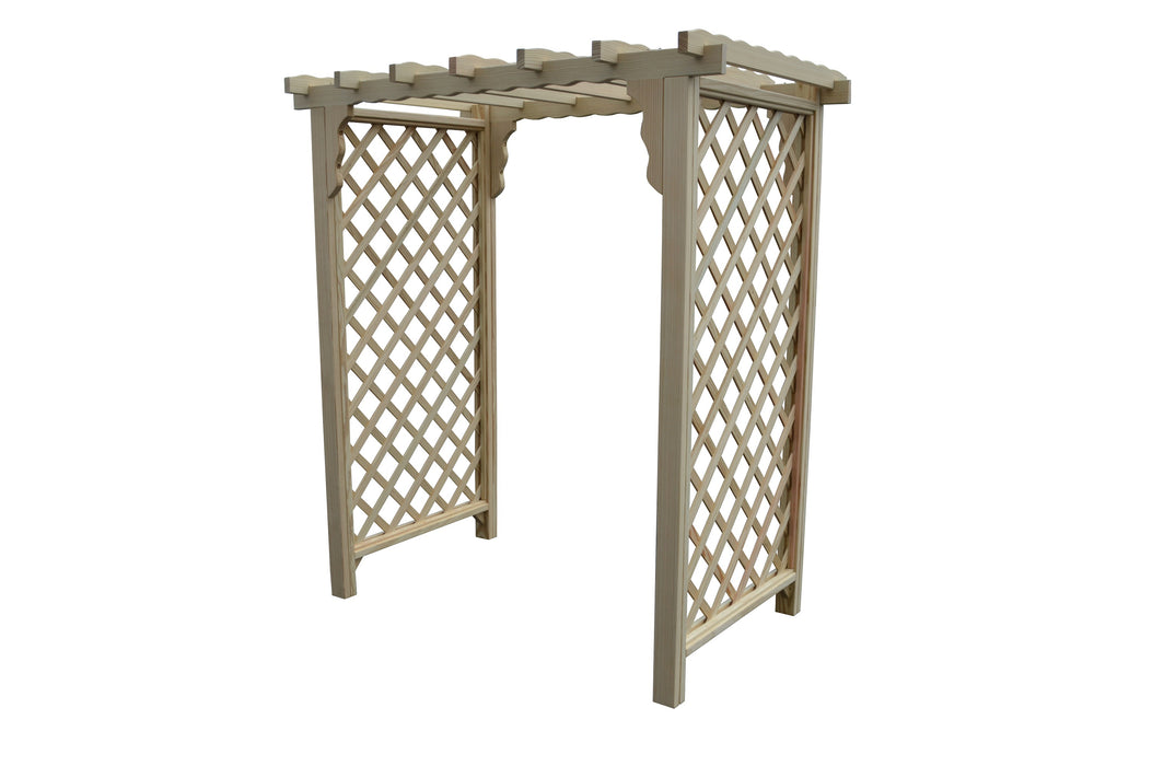 Amish-Made 4' Pine Arbor - Available in 4 Styles, 10 Colors