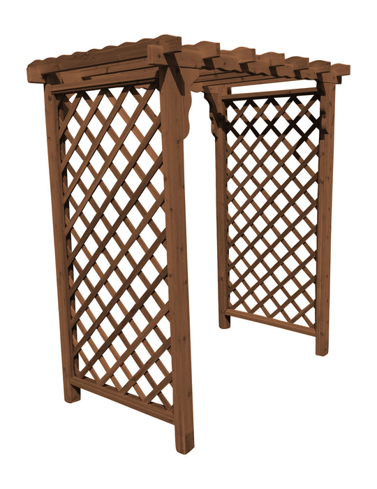 Amish-Made 4' Cedar Arbor - Available in 4 Styles, 9 Colors